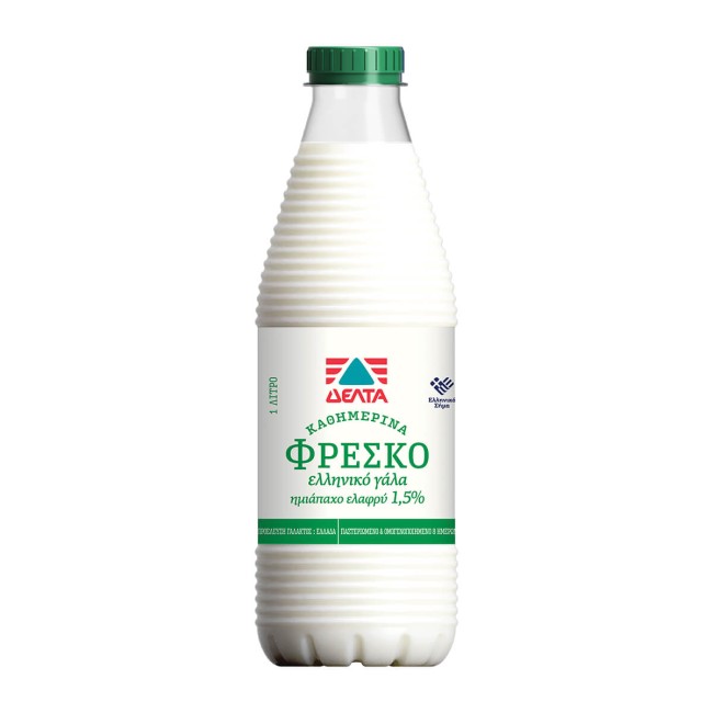 Δέλτα Καθημερινά Φρέσκο Γάλα Ελαφρύ 1lt