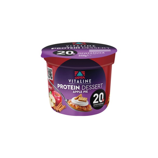 Δέλτα Vitaline Protein Dessert Apple Pie 240g