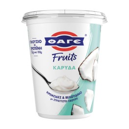 ΦΑΓΕ Fruits Επιδόρπιο Στραγγιστού Γιαουρτιού με Καρύδα 380g