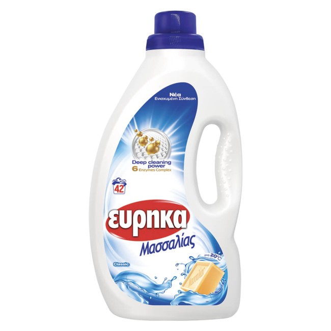 Εύρηκα Υγρό Απορρυπαντικό Μασσαλίας 1,68Lt 42 μεζ Εύρηκα Υγρό Απορρυπαντικό Μασσαλίας 1,68Lt 42 μεζ