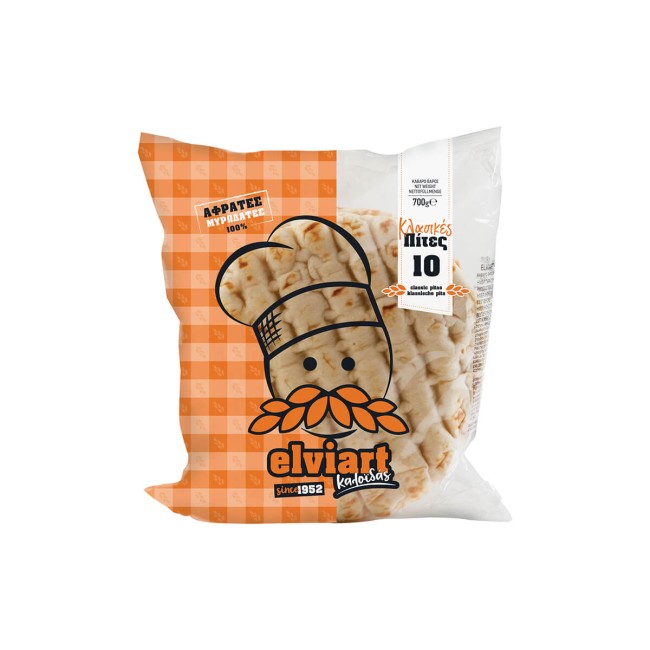 Elviart Πίτες για Σουβλάκια 16cm 700gr 10τμχ