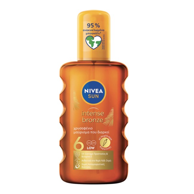 Nivea Sun Λάδι Μαυρίσματος σε Spray SPF6 200ml