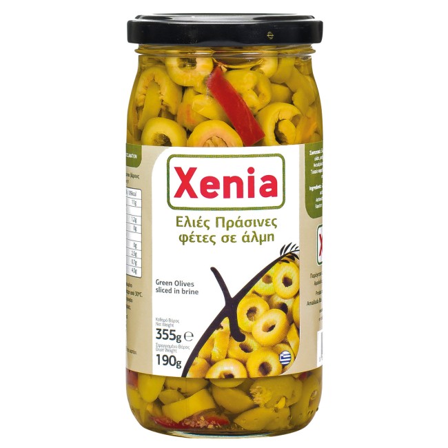 Xenia Πράσινες Ελιές Φέτες 190gr