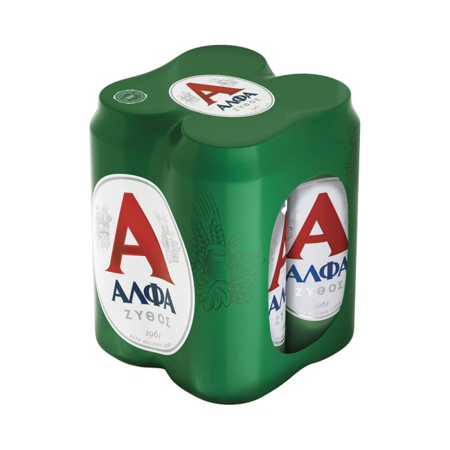 Άλφα Μπύρα 4x500ml Άλφα Μπύρα 4x500ml