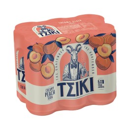 Τσίκι  Soda Ροδάκινο 6x330ml