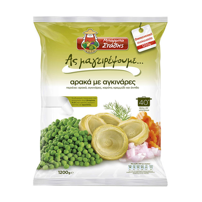 Μπάρμπα Στάθη Αρακάς & Αγκινάρες 1Kg