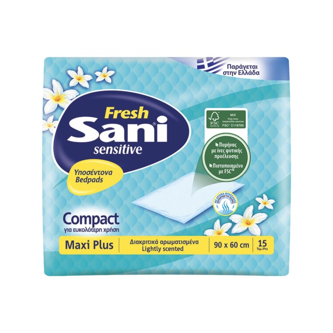 Sani Υποσέντονα Fresh  90x60cm 15τμχ