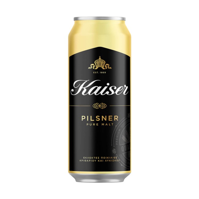 Kaiser Μπύρα Pilsner Κουτί 500ml Pils