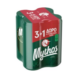 Mythos Μπύρα Κουτι 500ml x3 +1 Δώρο