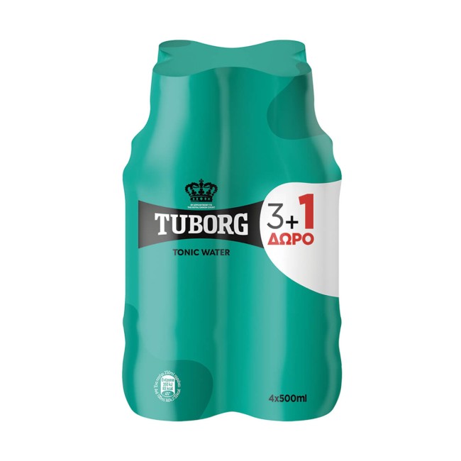 Tuborg Tonic Φιάλη 4x500ml (3+1 Δώρο) Tuborg Tonic Φιάλη 4x500ml (3+1 Δώρο)