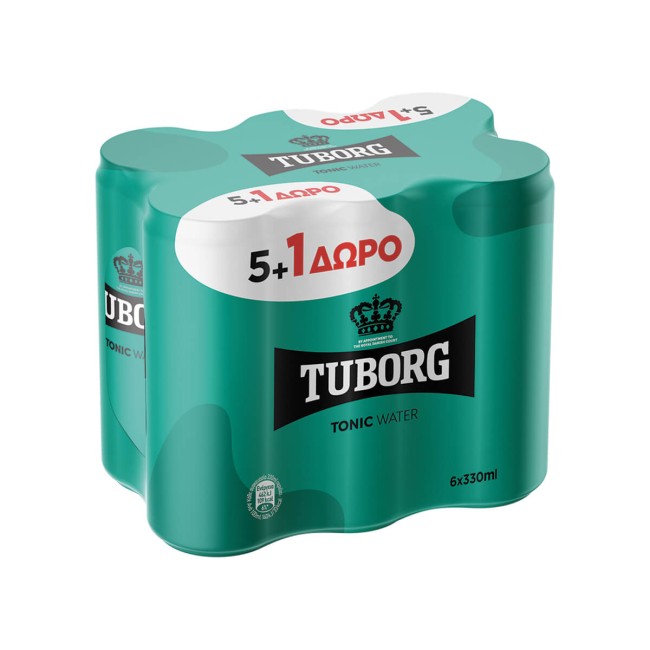 Tuborg Tonic Κουτί 6x330ml (5+1 Δώρο) Tuborg Tonic Κουτί 6x330ml (5+1 Δώρο)