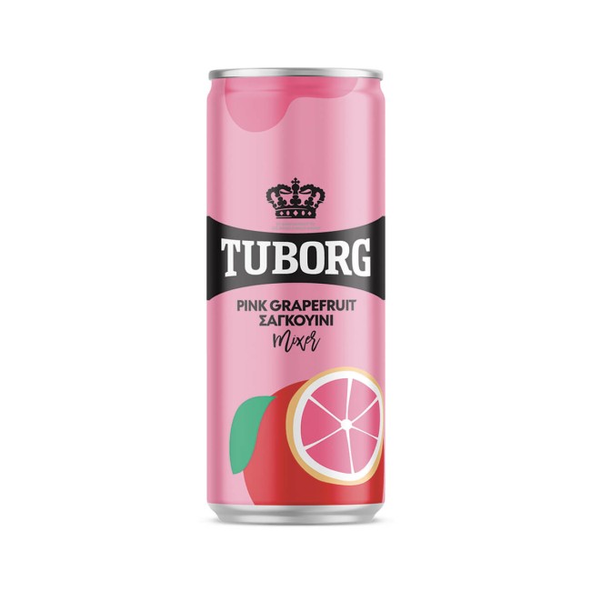 Tuborg Αναψυκτικό Pink Grapefruit Σαγκουίνι Κουτί 330ml