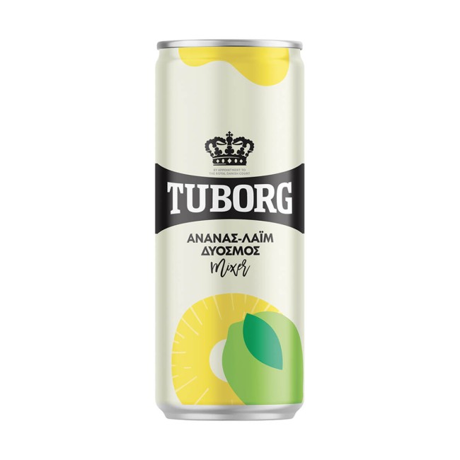 Tuborg Αναψυκτικό Ανανάς Λάιμ Δυόσμος κουτί 330ml