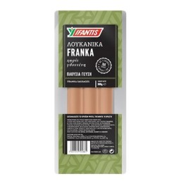 Υφαντής Λουκάνικα Franka Βραστά Χωρίς Γλουτένη 300gr