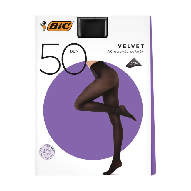 Bic Velvet Καλσόν 50D Μαύρο Medium