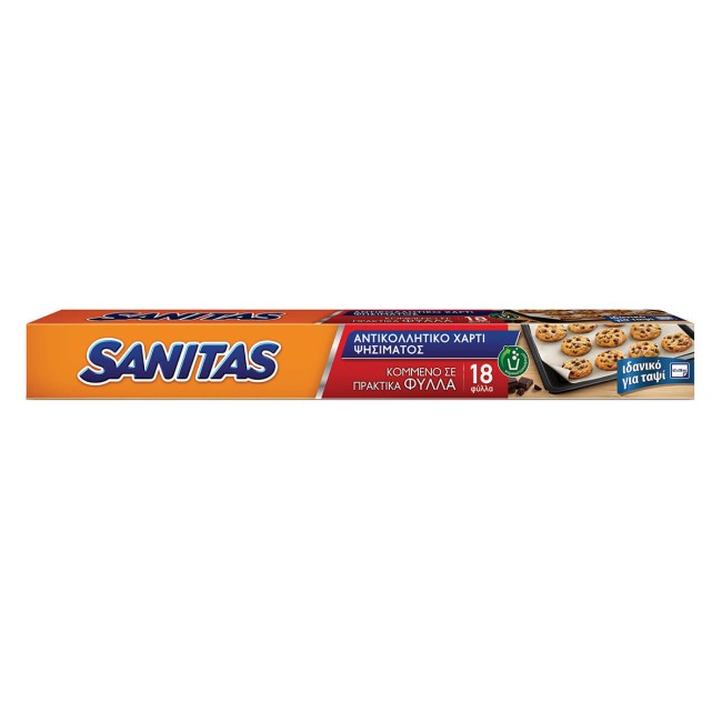 Sanitas Αντικολλητικό Χαρτί Κομμένο Σε Φύλλα 18Φ