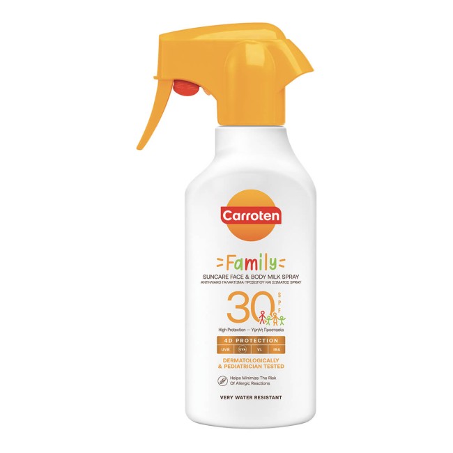 Carroten Αντηλιακό Γαλάκτωμα Trigger Family SPF30 270ml
