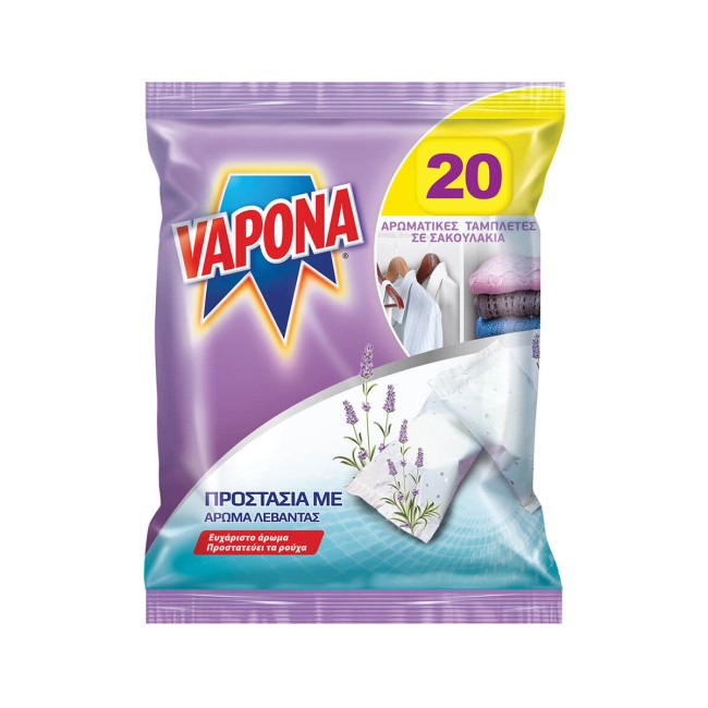 Vapona Σκοροκτόνες Ταμπλέτες Λεβάντα 20tmx