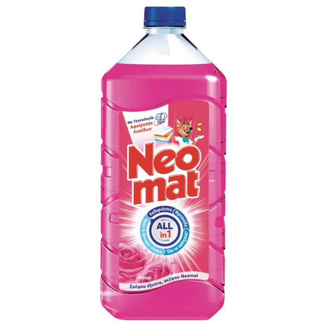 Neomat Υγρό Πλυντηρίου All In 1 Τριαντάφυλλο 38μεζ