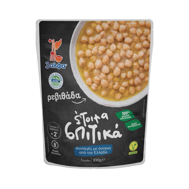 3άλφα Έτοιμα Σπιτικά Ρεβιθάδα 300gr 3άλφα Έτοιμα Σπιτικά Ρεβιθάδα 300gr