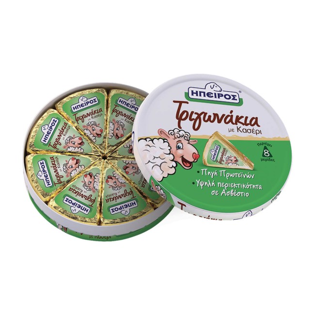 Ήπειρος Τρίγωνα Τυράκια με Κασέρι 8τμχ 140g