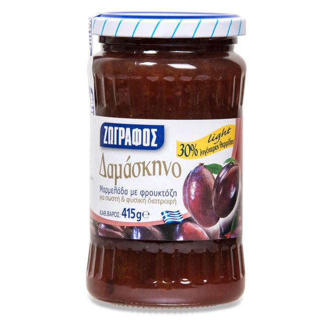 Ζωγράφος Μαρμελάδα με Φρουκτόζη Δαμάσκηνο 415gr Ζωγράφος Μαρμελάδα με Φρουκτόζη Δαμάσκηνο 415gr