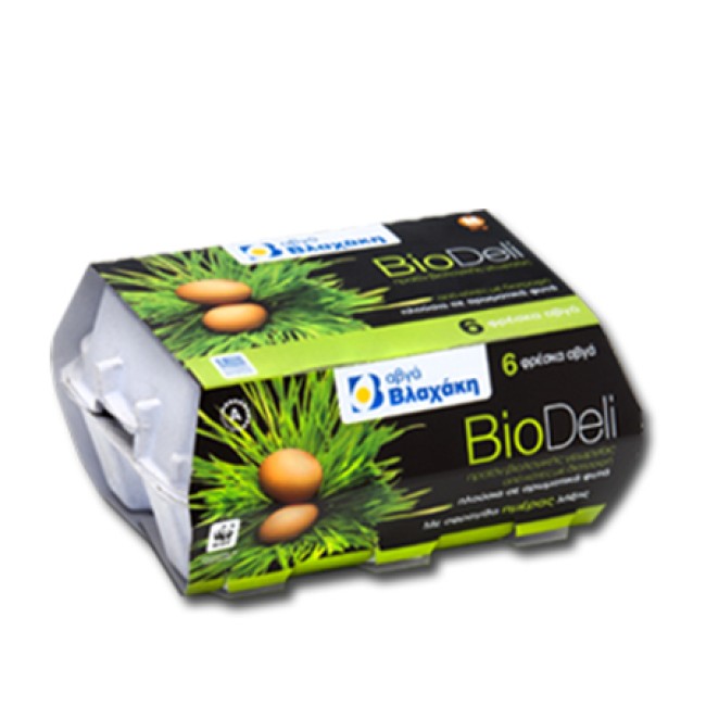 Βλαχάκης Αυγά Biodeli 53-63 gr 6 Τεμ.