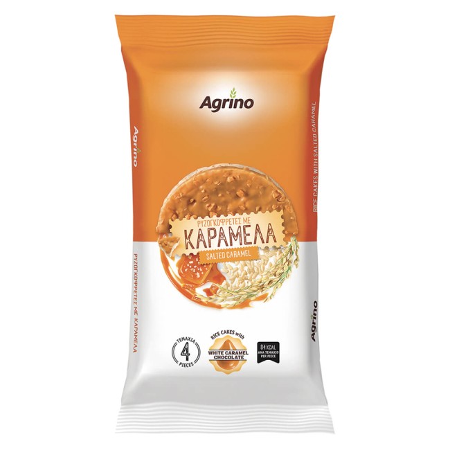 Agrino Ρυζογκοφρέτες με Αλατισμένη Καραμέλα 70gr (gluten free)