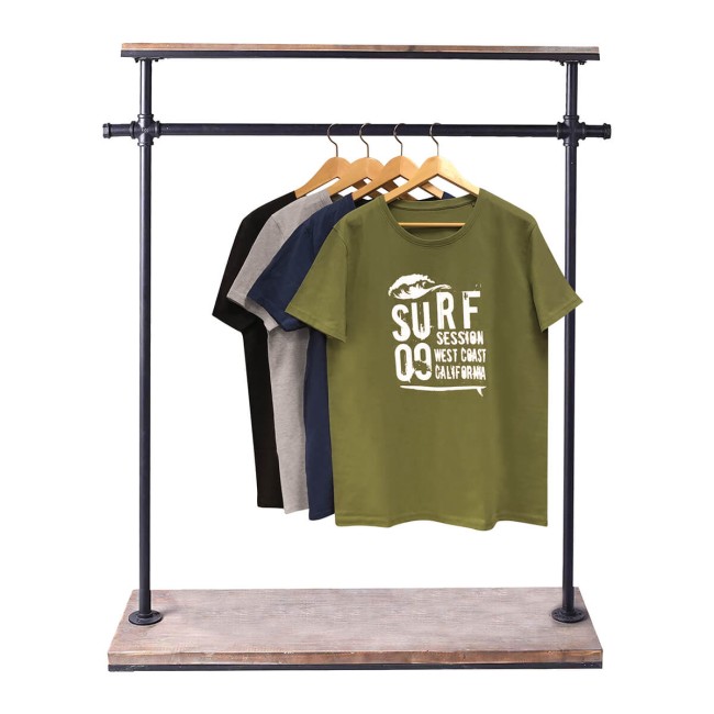 Μπολύζα Κοντομάνικη Surf Μαύρη Medium 100% Βαμβάκι