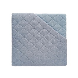 Κουβερλί Λινό Μικροϊνών Μπλέ 160x220cm