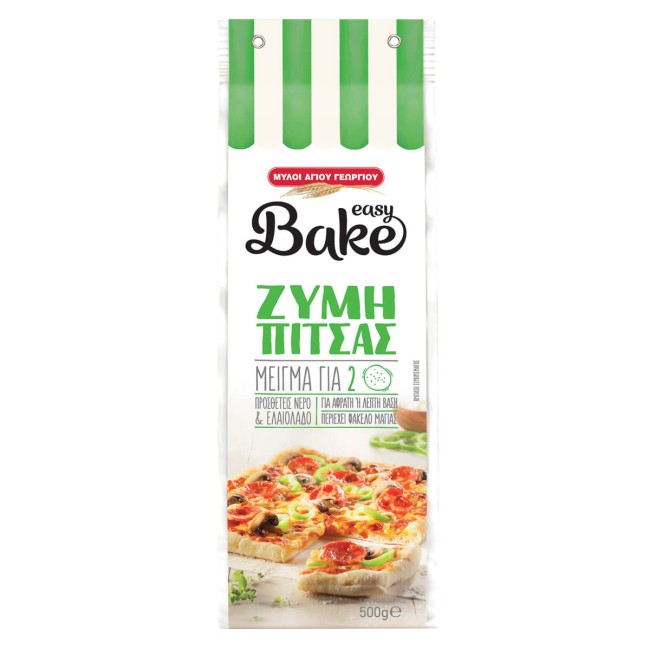 Μύλοι Αγίου Γεωργίου Easy Bake Μείγμα Για Ζύμη Πίτσας 500gr