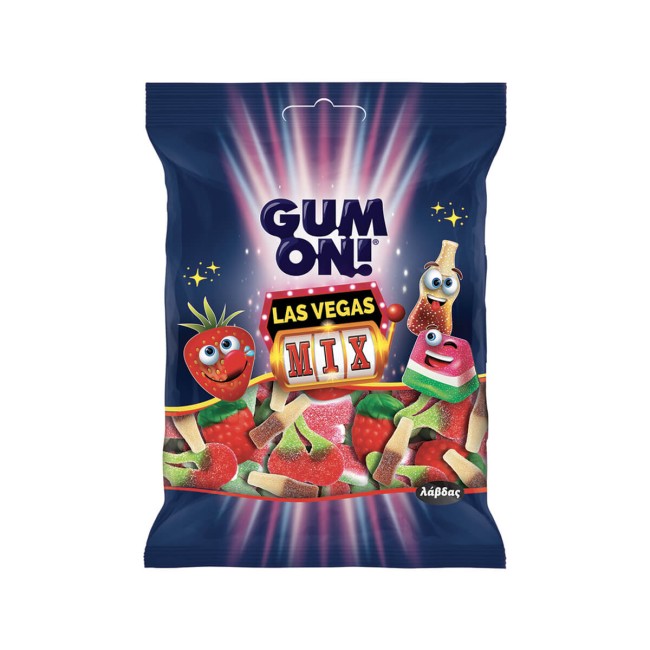 Λάβδας Ζελεδάκια Gum On Sour Mix (Las Vegas) 80gr