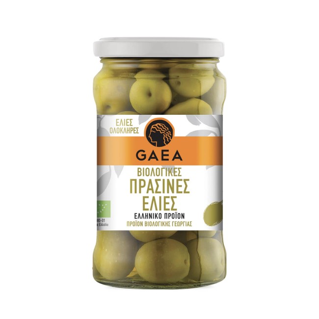 Gaea Βιολογικές Πράσινες Ελιές 170gr