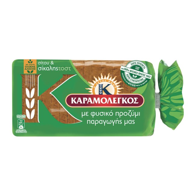 Καραμολέγκος Ψωμί Τοστ Σίκαλης Μίνι 340gr