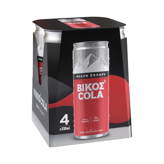 Βίκος Αναψυκτικό Cola Zero 4x330ml