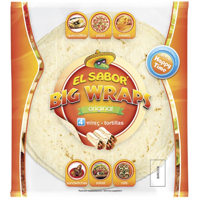El Sabor Happy Time Big Wraps 4τμχ