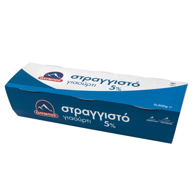 Όλυμπος Γιαούρτι Στραγγιστό 5% 3Χ200 gr Όλυμπος Γιαούρτι Στραγγιστό 5% 3Χ200 gr