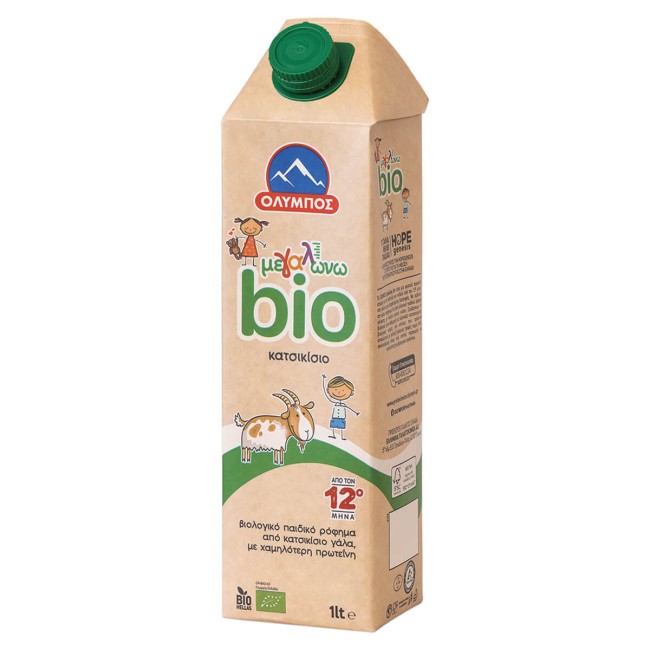 Όλυμπος Μεγαλώνω Bio Παιδικό Βιολογικό Κατσικίσιου Ρόφημα Γάλακτος 1lt