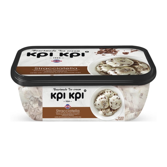Κρι Κρι Οικογενειακό Παγωτό Heartmade Stracciatella 1500ml