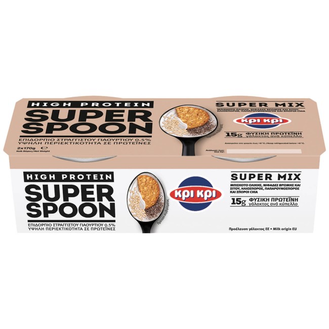 Κρι Κρι Super Spoon Επιδόρπιο Γιαουρτιού 2x170gr
