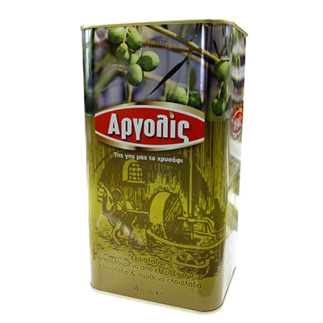 Αργολις Ελαιόλαδο Κλασικό σε Μεταλλικό Δοχείο 4lt