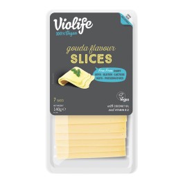 Violife Νηστήσιμο Αναπλήρωμα Τυριού Με Γεύση Gouda Σε Φέτες 140gr