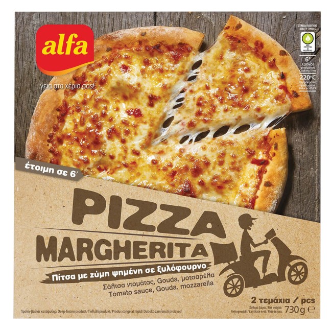 Alfa Πίτσα Margherita 730g