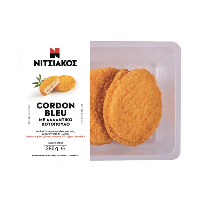 Νιτσιάκος Cordon Bleu Κοτόπουλο 380gr Νιτσιάκος Cordon Bleu Κοτόπουλο 380gr