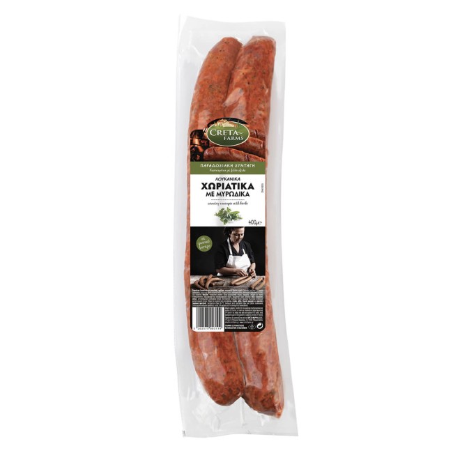 Creta Farms Λουκάνικα Χωριάτικα με Μυρωδικά Χωρίς Γλουτένη 400g
