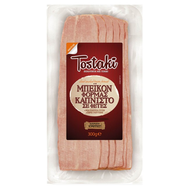 Creta Farm Tostaki Μπέϊκον σε Φέτες Χωρίς Γλουτένη 300g Creta Farm Tostaki Μπέϊκον σε Φέτες Χωρίς Γλουτένη 300g