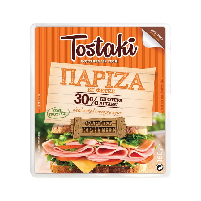 Creta Farms Tostaki Πάριζα Φέτες Χωρίς Γλουτένη 160g