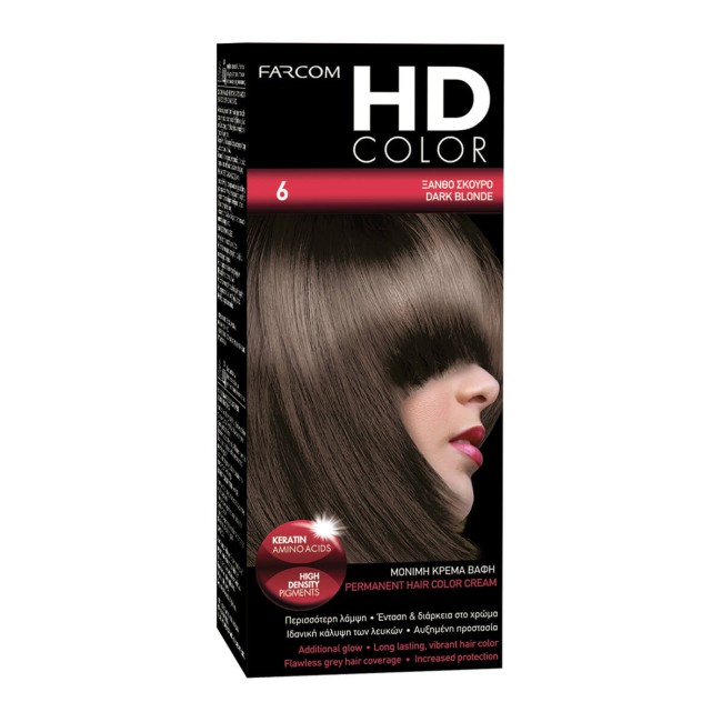 Farcom HD Color Ξανθό Σκούρο No.6 60ml