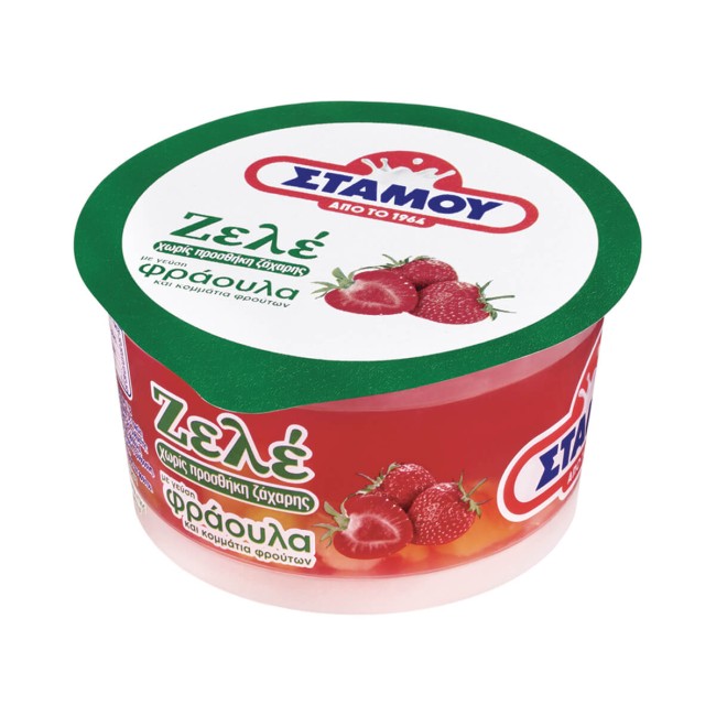 Στάμου Ζελέ Φράουλα Χωρίς Ζάχαρη 165gr