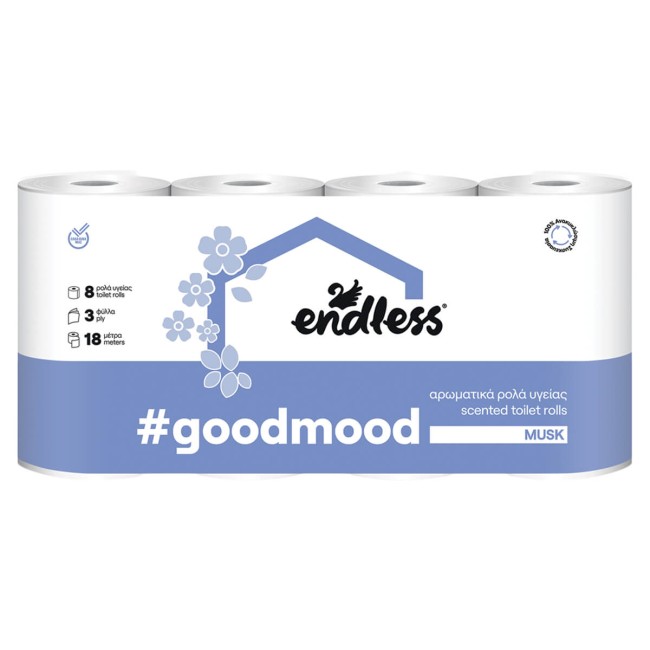Endless Goodmood Χαρτί Υγείας Musk 3φυλλα 8x85gr